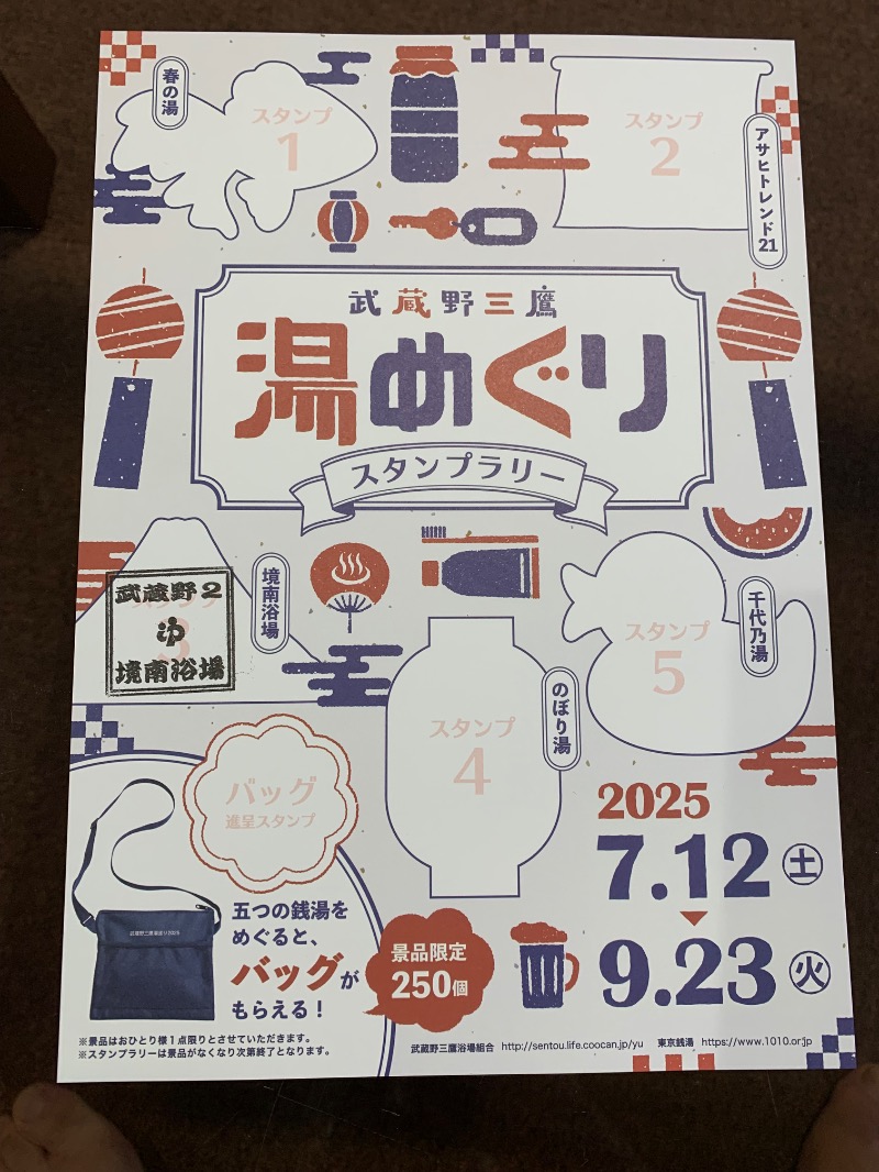 髭帽子さんの境南浴場のサ活写真