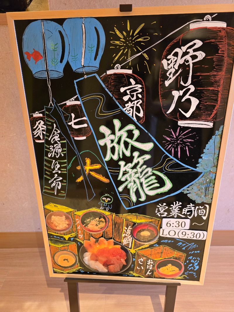 たんたんさんの天然温泉 蓮花の湯 御宿 野乃京都七条のサ活写真