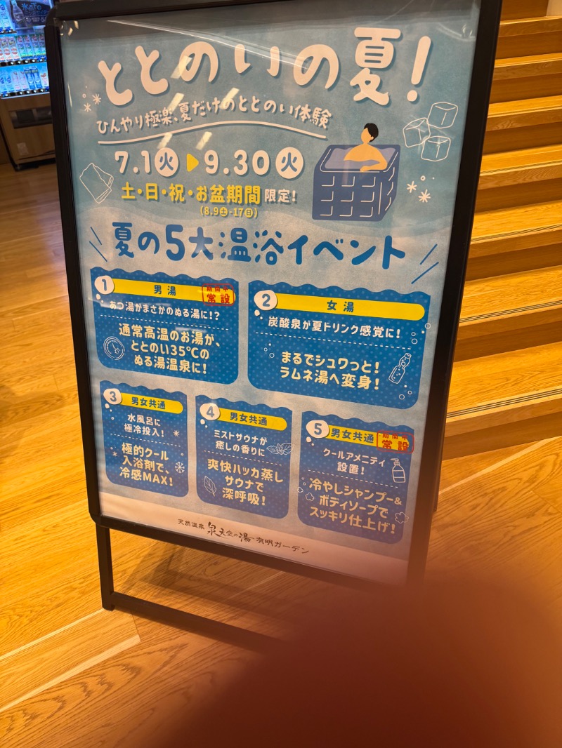 まりさんの天然温泉 泉天空の湯 有明ガーデンのサ活写真
