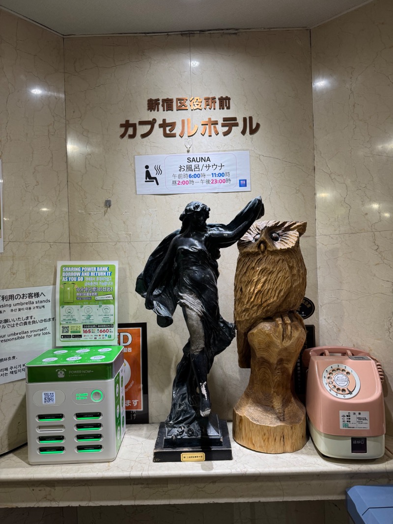 さすらいのサウナ人さんの新宿区役所前カプセルホテルのサ活写真