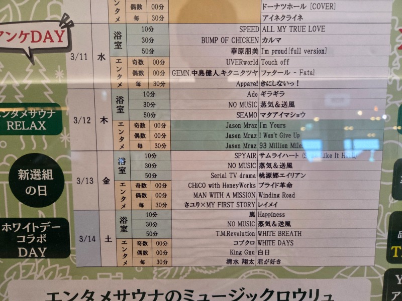 メーテルさんのYUBUNE SAUNA PARK はにゅうの湯のサ活写真