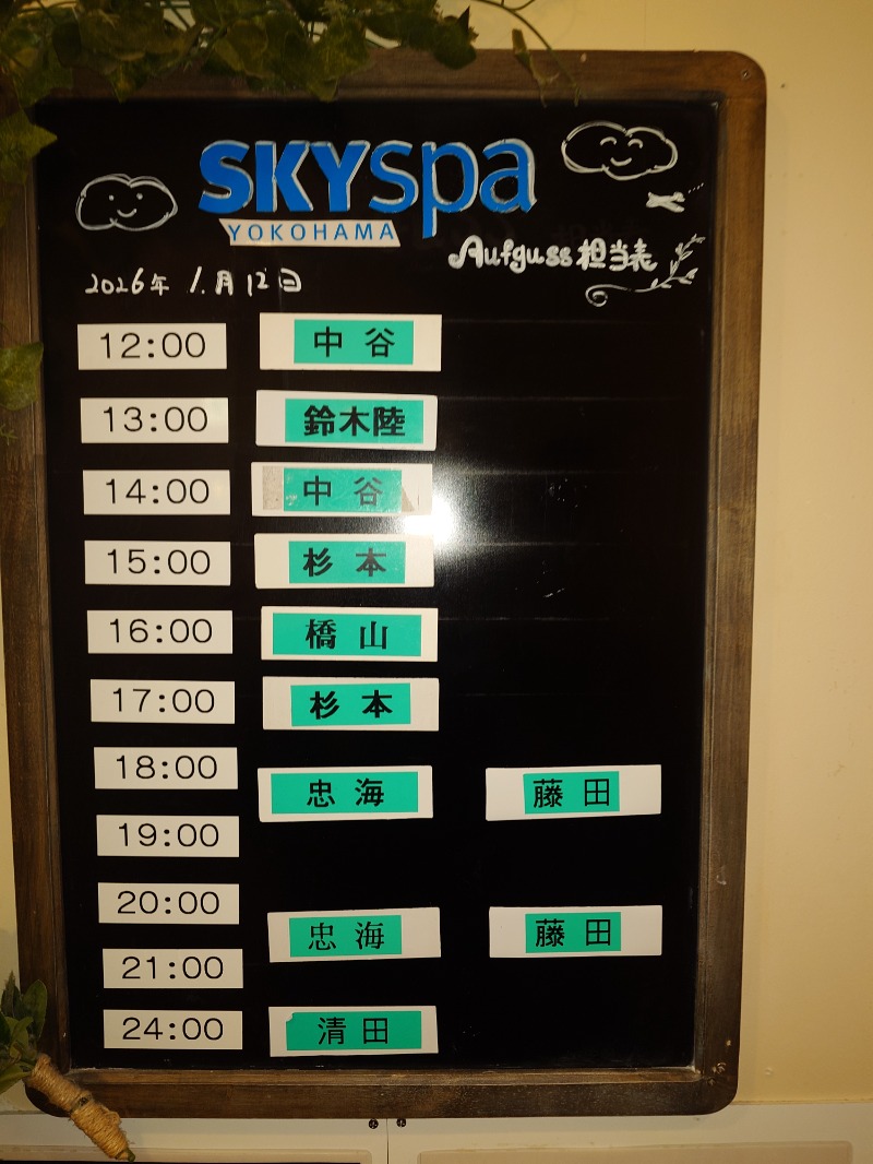 どらさん。さんのスカイスパYOKOHAMAのサ活写真