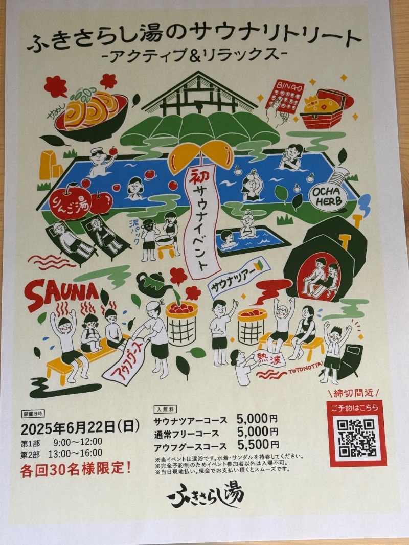 熱波ニキさんのふきさらし湯のサ活写真