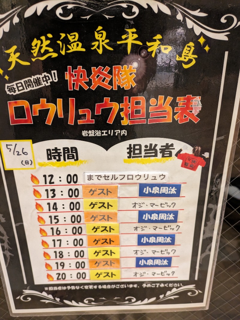 しぶがやさんの天然温泉 平和島のサ活写真