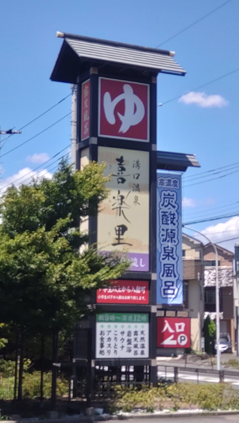 浅倉半蔵さんの溝口温泉 喜楽里のサ活写真