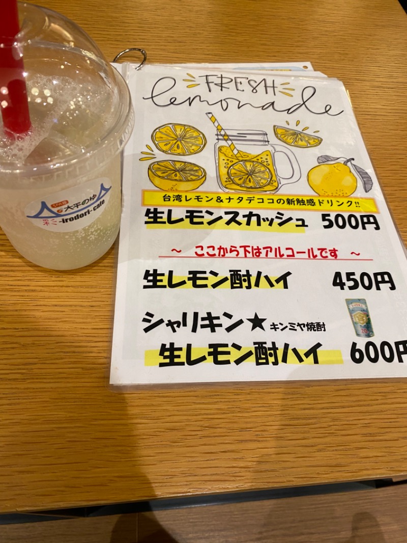 もじゃもじゃさんのSPA専 太平のゆのサ活写真