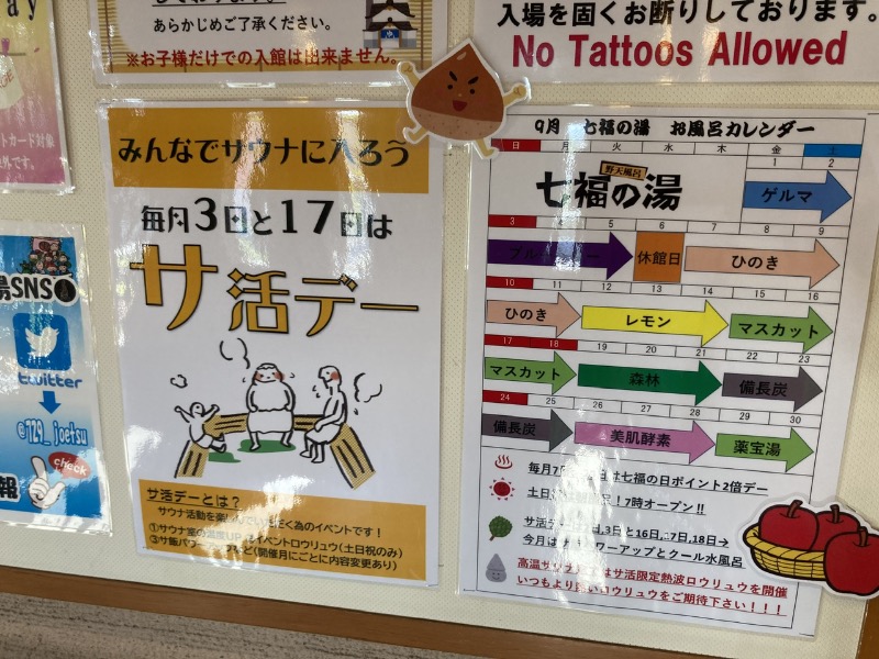 枝豆パンチョさんの七福の湯 上越店のサ活写真