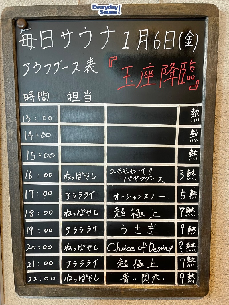 MS06さんの毎日サウナ 前橋本店のサ活写真