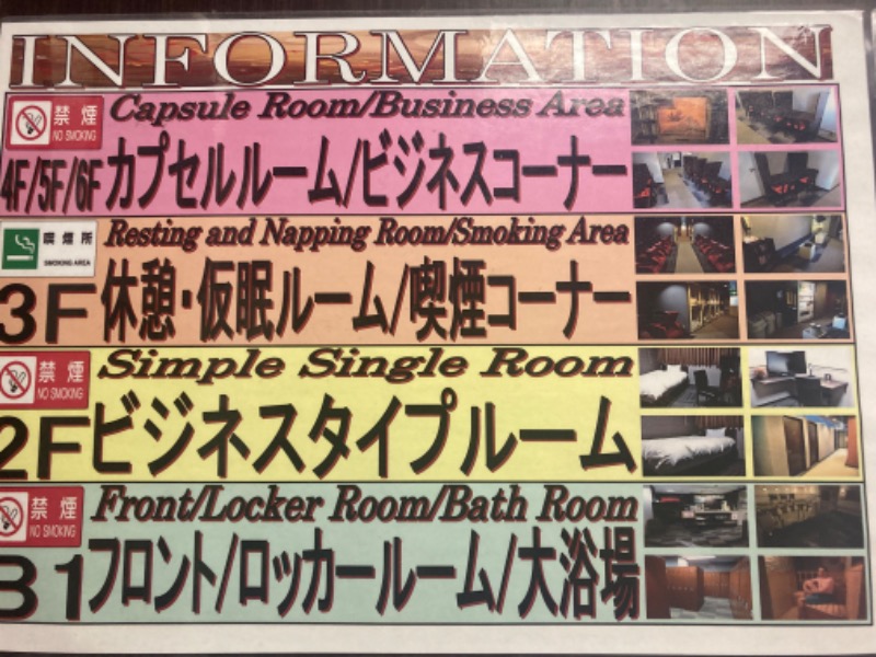 鬼舞辻 yyokoo3（KY3）さんのカプセルホテル&サウナ コスモプラザ赤羽のサ活写真