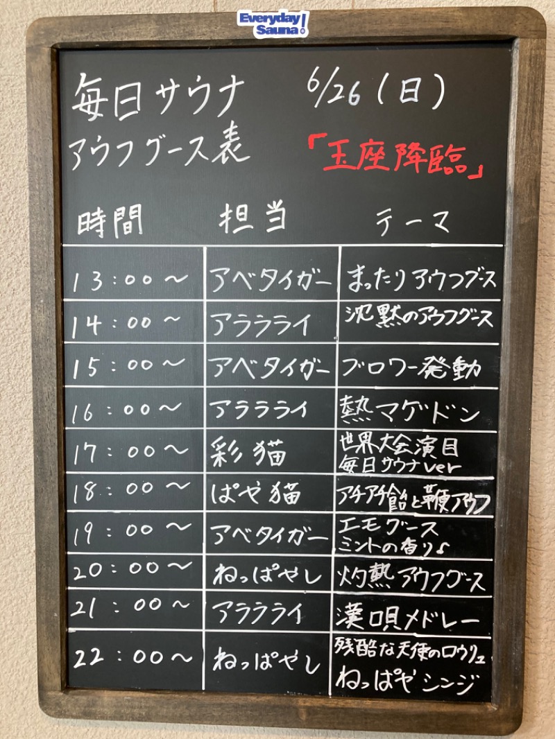 TANIさんの毎日サウナ 前橋本店のサ活写真