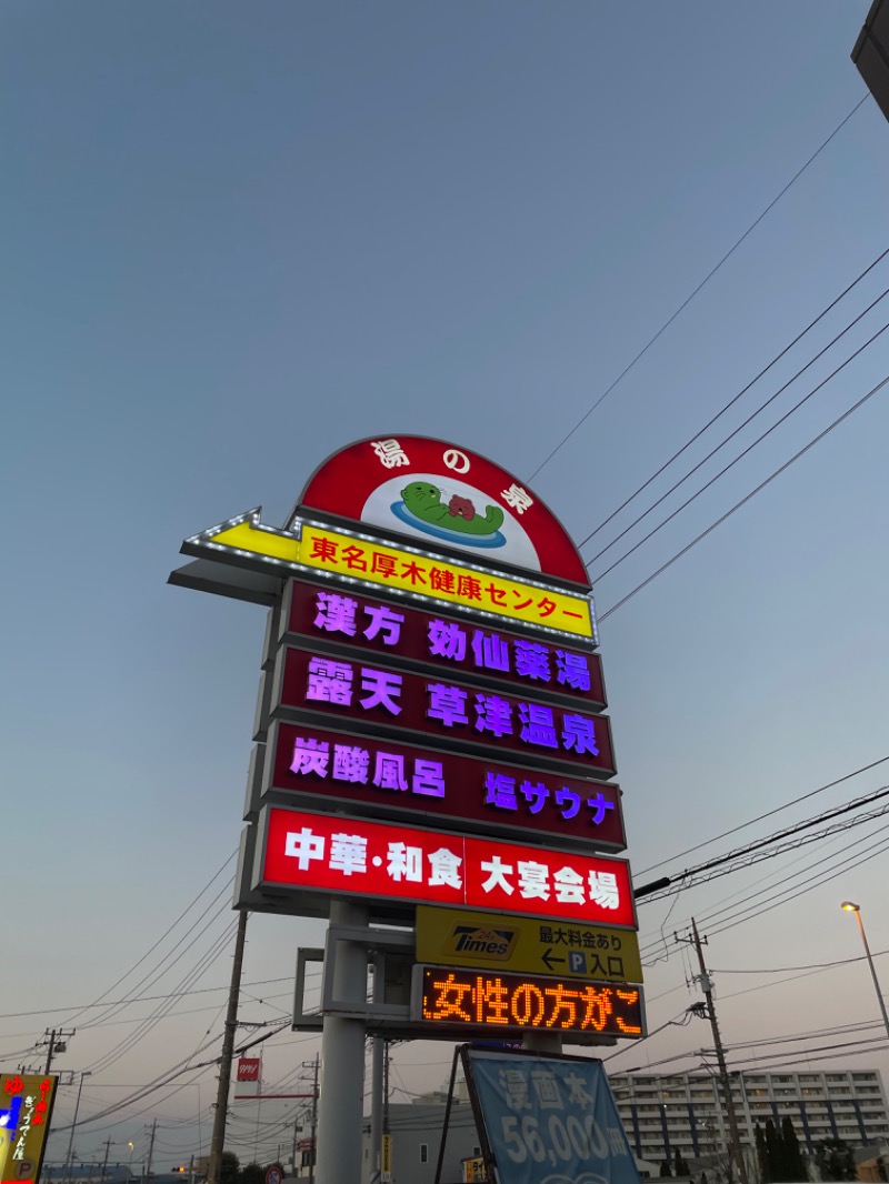 ひでんマシンさんの湯乃泉 東名厚木健康センターのサ活写真
