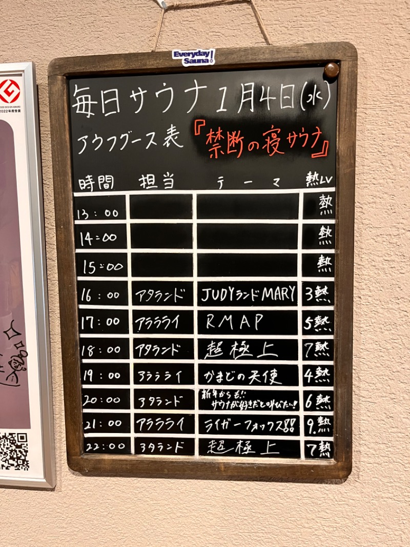 まもるさんの毎日サウナ 前橋本店のサ活写真